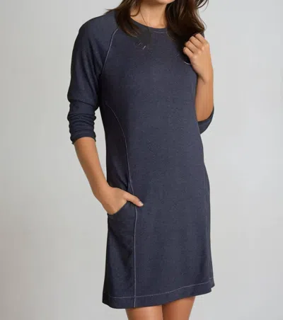 BUKI STACY DRESS IN CHARCOAL BLUE