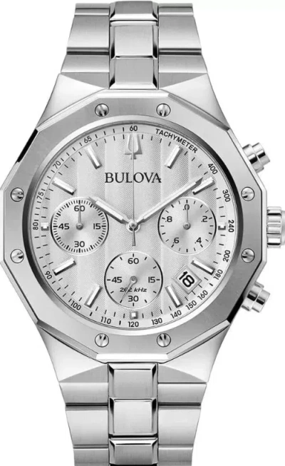 BULOVA BULOVA CLASSIC CHRONOGRAPH STAINLESS STEEL QUARTZ MEN'S WATCH 96B408