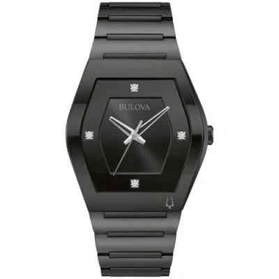 BULOVA BULOVA MEN MODERN GEMINI DIAMOND 3 HBLACK STAINLESS WATCH 98D177