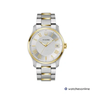BULOVA BULOVA WILTON MEN'S QUARTZ CALENDAR TWO-TONE WATCH 41MM 98B391