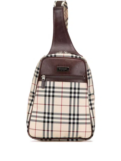 BURBERRY 2000-2023 HOUSE CHECK CANVAS CROSSBODY BAG