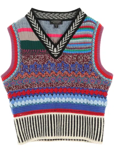 BURBERRY 2000S COLOUR-BLOCK VEST