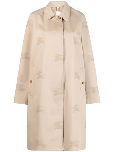 BURBERRY ALL-OVER-EMBROIDERED COAT