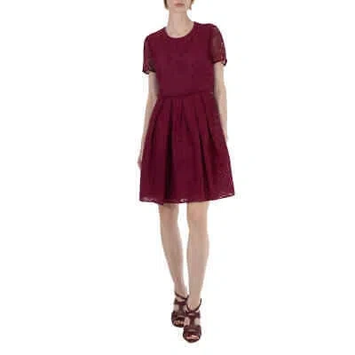 BURBERRY BURBERRY AMBER ITALIAN LACE A-LINE DRESS, BRAND SIZE 10 (US SIZE 8)