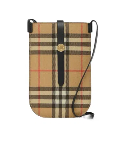 BURBERRY VINTAGE CHECK PRINTED PHONE CASE