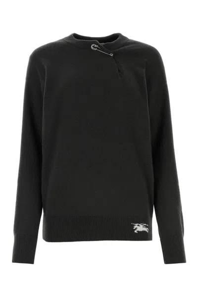 BURBERRY ANTHRACITE CASHMERE SWEATER