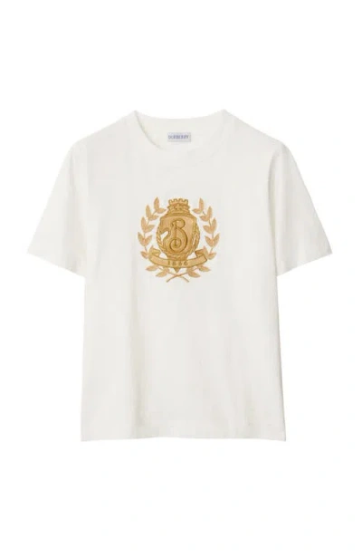 BURBERRY BURBERRY B CREST COTTON T-SHIRT