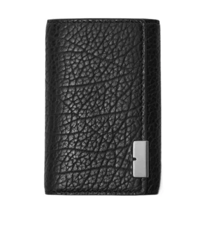 BURBERRY B-CUT LEATHER CARDHOLDER