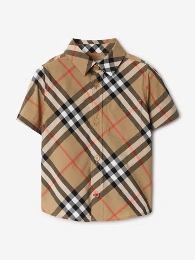 BURBERRY BURBERRY BABY BOYS OWEN ESSENTIAL CHECK SHIRT