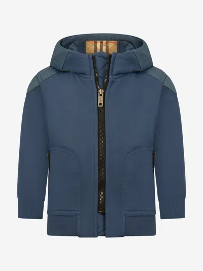 BURBERRY BURBERRY BABY BOYS SWEAT TOP 12 MTHS BLUE