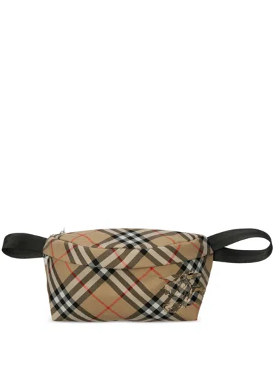 BURBERRY MEN BEIGE PLAID CROSSBODY BAG, ONESIZE LUXURY CROSSBODY BAGS FOR MEN DARVEYS
