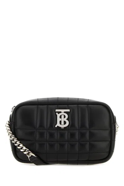 BURBERRY BLACK NAPPA LEATHER MINI LOLA CROSSBODY BAG