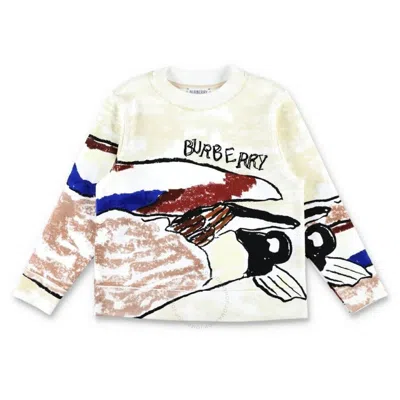BURBERRY BURBERRY BOYS MATHEW DUCK PRINT COTTON SWEATSHIRT