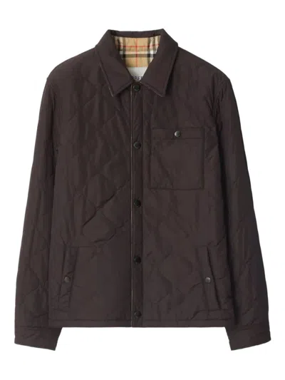 BURBERRY REVERSIBLE QUILTED NYLON SHIRT