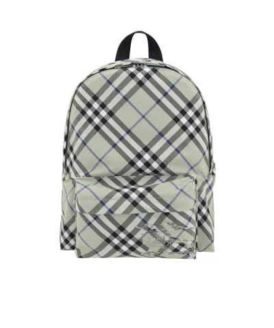 BURBERRY BURBERRY EKD MOTIF CHECKED BACKPACK