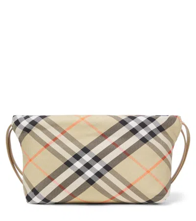 BURBERRY BURBERRY CHECK CANVAS POUCH