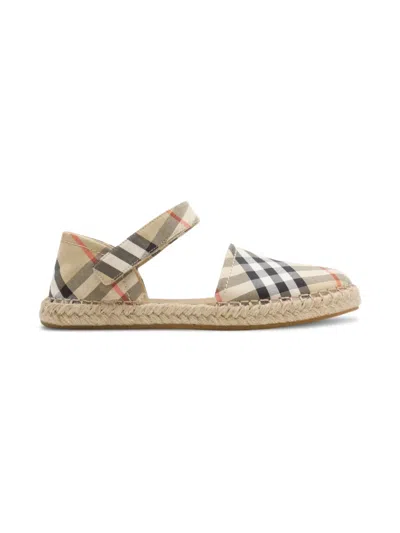 BURBERRY CHECK-PATTERN ESPADRILLES