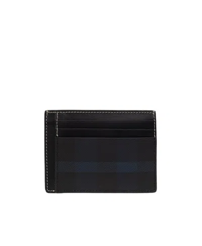 BURBERRY CHECK-PRINT MONEY-CLIP WALLET