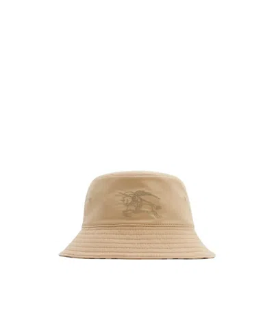 BURBERRY BURBERRY KIDS EQUESTRIAN KNIGHT EMBROIDERED BUCKET HAT
