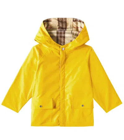 BURBERRY BURBERRY CHECK REVERSIBLE COTTON RAINCOAT