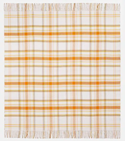 BURBERRY CHECK WOOL AND CASHMERE THROW