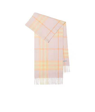 BURBERRY BURBERRY CHECKED FRINGED-EDGE SCARF
