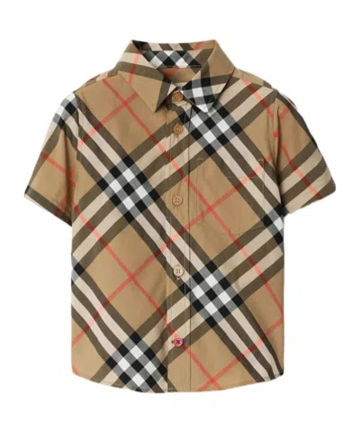 BURBERRY BURBERRY KIDS SHORT SLEEVED CHECKED SHIRT