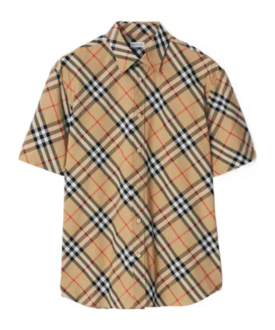 BURBERRY BURBERRY SHORT SLEEVED CHECKED SHIRT