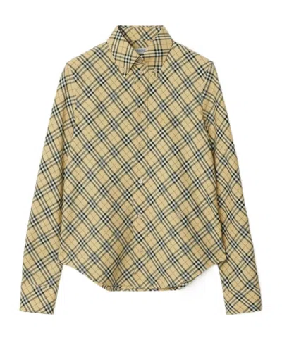 BURBERRY BURBERRY LONG SLEEVED CHECKED BUTTONED SHIRT