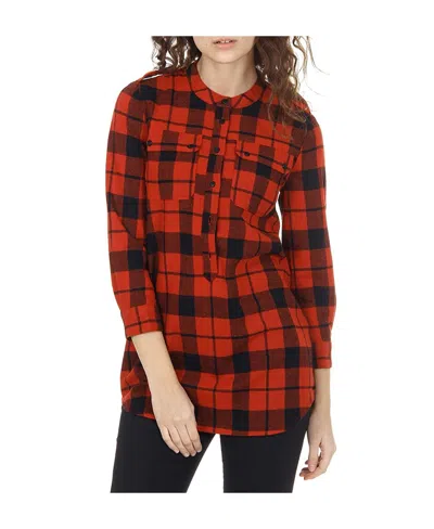 BURBERRY CHECKERED CASUAL BLOUSE