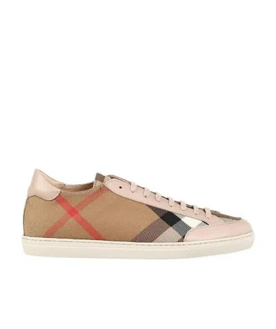 BURBERRY CHECKERED LEISURE SPORTS SHOES
