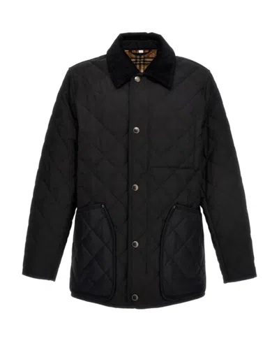 BURBERRY BURBERRY QUILTED LONG SLEEVED BUTTONED JACKET