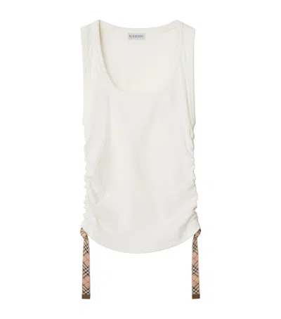 BURBERRY BURBERRY COTTON FESTIVAL TANK TOP