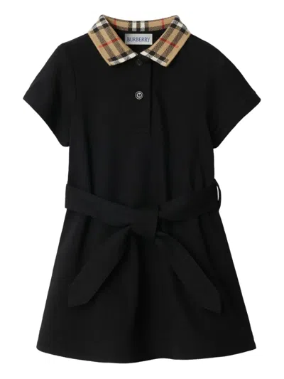 BURBERRY COTTON POLO SHIRT DRESS