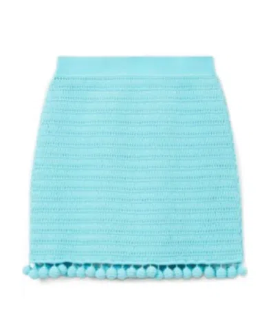 BURBERRY CROCHET-KNIT STRAIGHT SKIRT