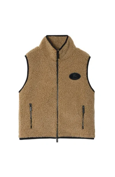 BURBERRY BURBERRY CROPPED FLEECE GILET