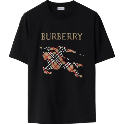 BURBERRY BURBERRY CROSS STITCH EKD  COTTON T-SHIRT