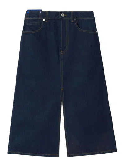 BURBERRY FALDA SEMILARGA - LAVADO OSCURO