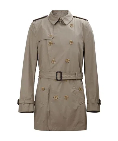 BURBERRY DOUBLE-BREASTED LONG TRENCH COAT