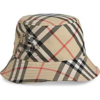 BURBERRY BURBERRY EKD CHECK TWILL BUCKET HAT