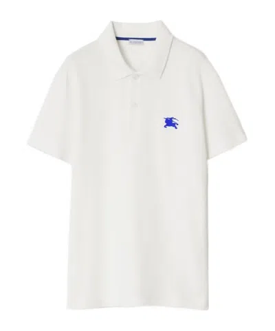 BURBERRY BURBERRY LOGO EMBROIDERED SHORT SLEEVED POLO SHIRT