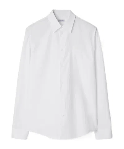 BURBERRY BURBERRY EKD-EMBROIDERED LONG SLEEVED SHIRT