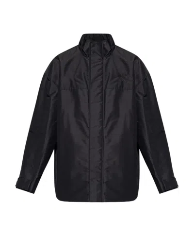 BURBERRY BURBERRY SALFORD LOGO EMBROIDERED JACKET