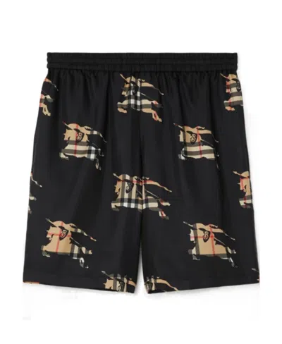 BURBERRY BURBERRY EKD-PRINTED KNEE-LENGTH SHORTS
