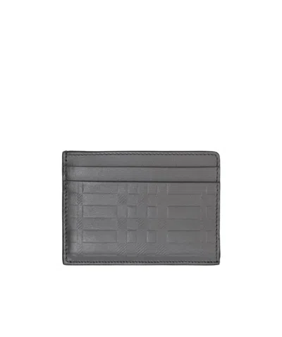 BURBERRY EMBOSSED LEATHER CARDHOLDER