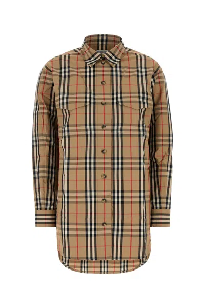 BURBERRY BURBERRY EMBROIDERED COTTON SHIRT