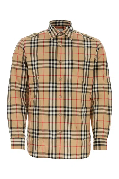 BURBERRY EMBROIDERED POPLIN SHIRT