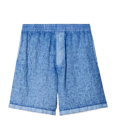 BURBERRY BURBERRY EQUESTRIAN KNIGHT MOTIF TURN-UP CUFF SHORTS