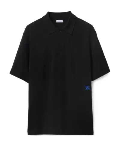 BURBERRY BURBERRY LOGO EMBROIDERED SHORT SLEEVED POLO SHIRT