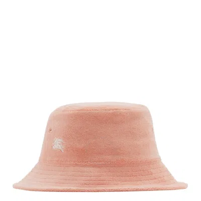 BURBERRY BURBERRY EQUESTRIAN KNIGHT EMBROIDERED TOWELLING BUCKET HAT